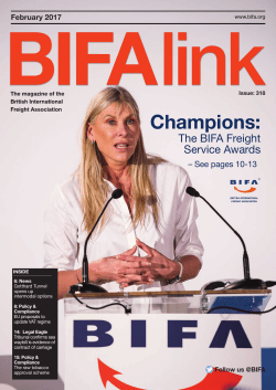 BIFAlink - Current edition (February 2017)