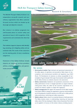 Does safety matter for your airport? - NLR-ATSI