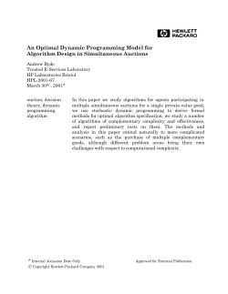 An Optimal Dynamic Programming Model for Algorithm