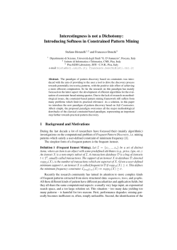 Interestingness is not a Dichotomy: Introducing - KDD Lab