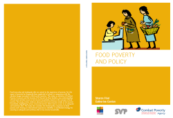 Food Poverty and Policy