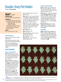 Double-Duty Pot Holder