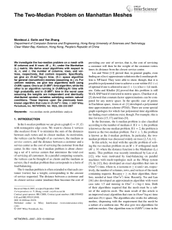 The two-median problem on Manhattan meshes