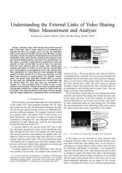 Understanding the External Links of Video Sharing Sites