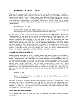 Coming in the clouds - Post Tribulation Rapture | Sermons and