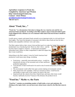 About "Food, Inc..."