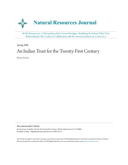 An Indian Trust for the Twenty-First Century