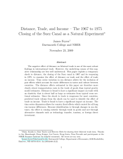 Distance, Trade, and Income &ndash; The 1967 to 1975