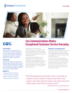 Cox Communications Makes Exceptional Customer Service Everyday