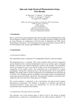 Spin and Angle Resolved Photoemission Setup