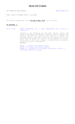 0785 PIERCE FOUNDATIONS, INC. v. JAROY CONSTRUCTION, INC.