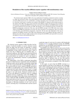 Breakdown of the reaction-diffusion master equation