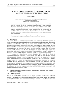 non-euclidean geometry in the modeling of contemporary