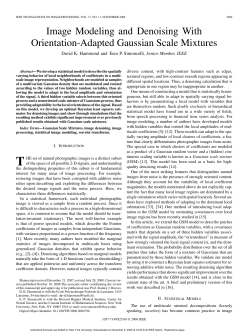 Image Modeling and Denoising With Orientation