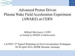 AWAKE - CERN Indico