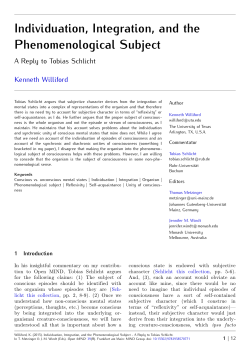 Individuation, Integration, and the - Open