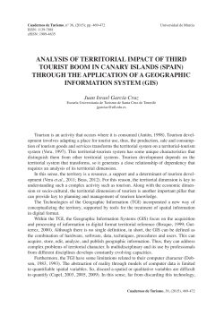 analysis of territorial impact of third tourist boom in canary islands