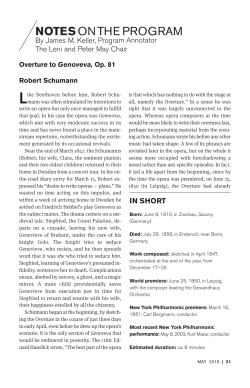 noteson the program - New York Philharmonic