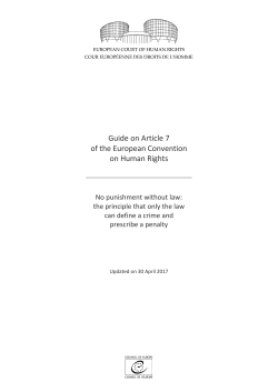Guide on Article 7 of the Convention