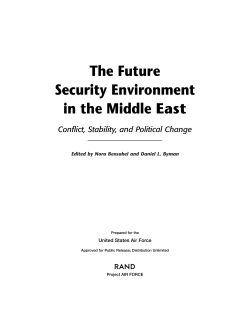 The Future Security Environment in the Middle East: Conflict
