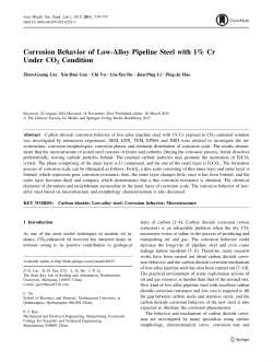 Corrosion Behavior of Low-Alloy Pipeline Steel with 1% Cr Under