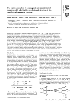 One-electron oxidation of paramagnetic chromium(II) alkyl