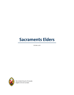 Sacraments Elders (October 2016)
