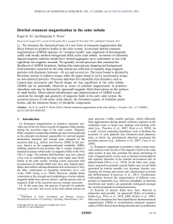 Detrital remanent magnetization in the solar nebula