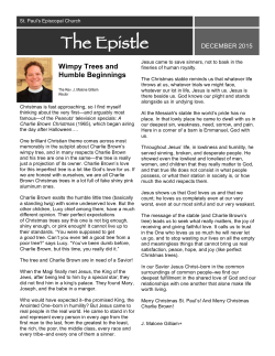 December 2015 Newsletter - St Paul`s Episcopal Church