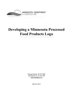 Developing a Minnesota Processed Food Products Logo