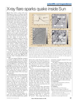 X-ray flare sparks quake inside Sun