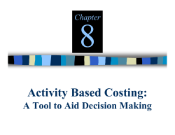 Activity Based Costing - McGraw