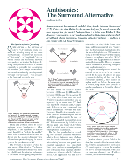 Ambisonics: The Surround Alternative