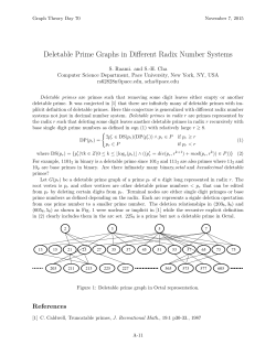 Deletable Prime Graphs in Different Radix Number