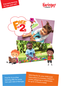 Free for 2s leaflet for parents