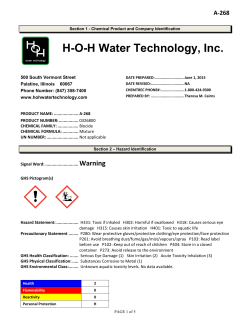H-O-H Water Technology, Inc.