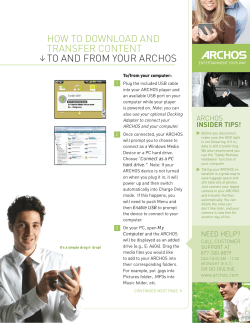 how to and transfer content to and from your archos