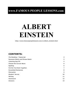 albert einstein - Famous People Lessons
