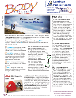 Overcome Your Exercise Plateau