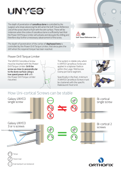 How Uni-cortical Screws can be stable
