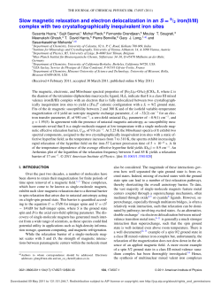 Slow magnetic relaxation and electron delocalization in an S = 9/2