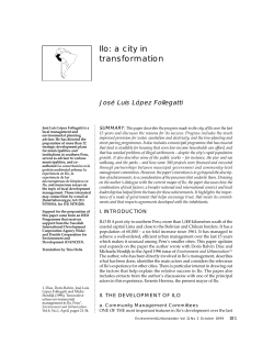 Ilo: a city in transformation