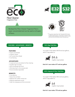 Buckeye Eco&reg; Floor Cleaner Fragrance