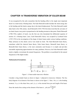 Chapter14-Transverse Vibration of EulerBeam