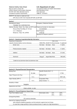 MSDS DK15 - Vanco Systems