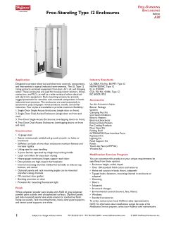 Free-Standing Type 12 Enclosures