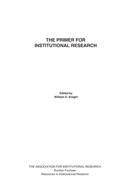 Read sample pages - Association for Institutional Research