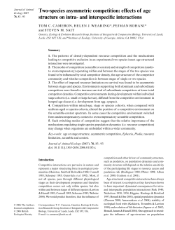 Two-species asymmetric competition: effects of age