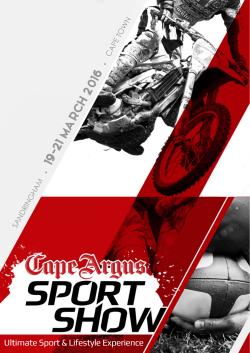 19-21 MA RCH 2016 - Cape Argus Sport Show