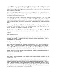 Transcript - C-SPAN First Ladies